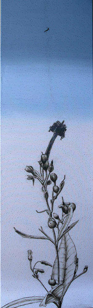 Gottes Verbotene Früchte I, Akryl auf Leinwand, 60 x 200 cm, 2016