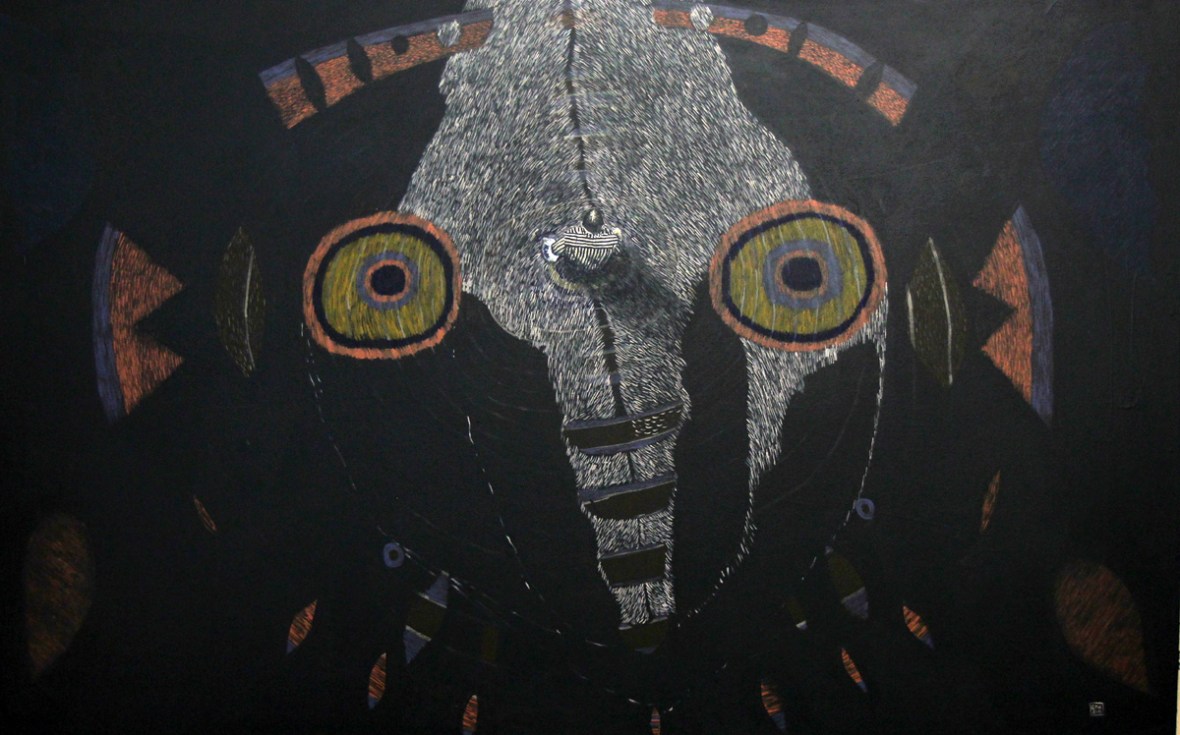 Looking for a new Religion I, Akryl auf Leinwand, 120 x 190 cm, 2015