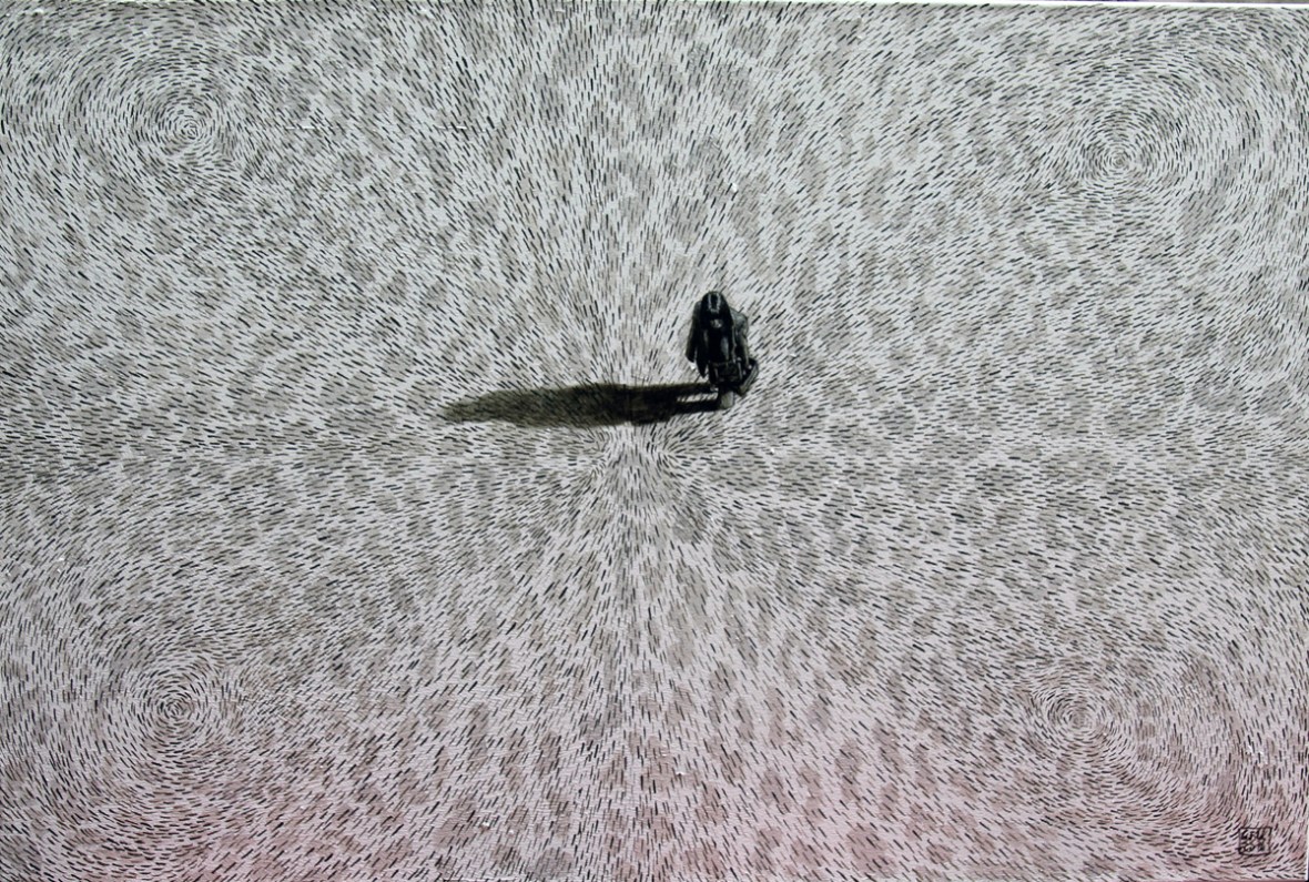 Serie, Terra Coleoptera II, Akryl auf Leinwand, 120 x 80 cm, 2016