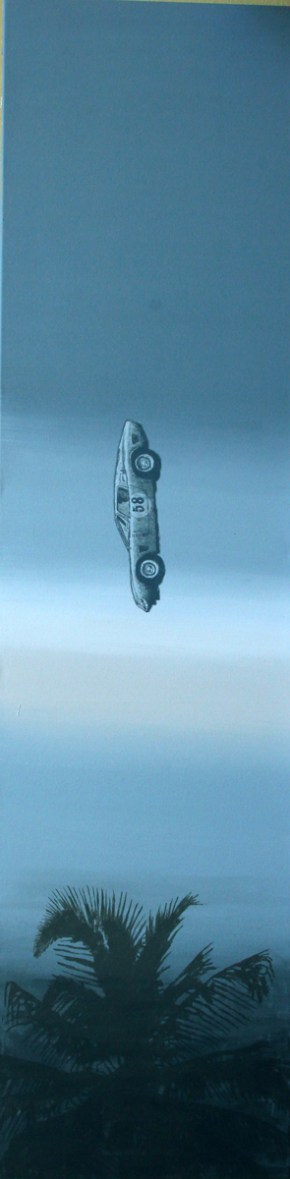 Sexy Weekend in Paradise, Akryl auf Leinwand, 50 x 200 cm, 2016