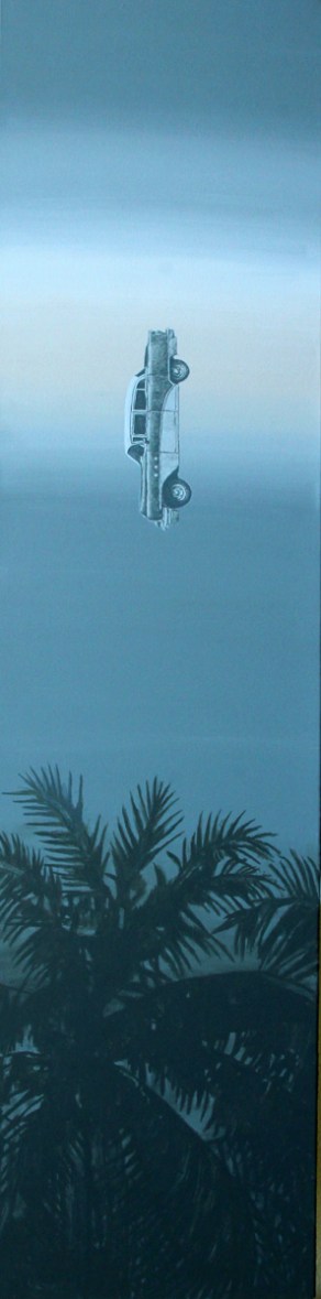 Sexy Weekend in Paradise II, Akryl auf Leinwand, 50 x 200 cm, 2016