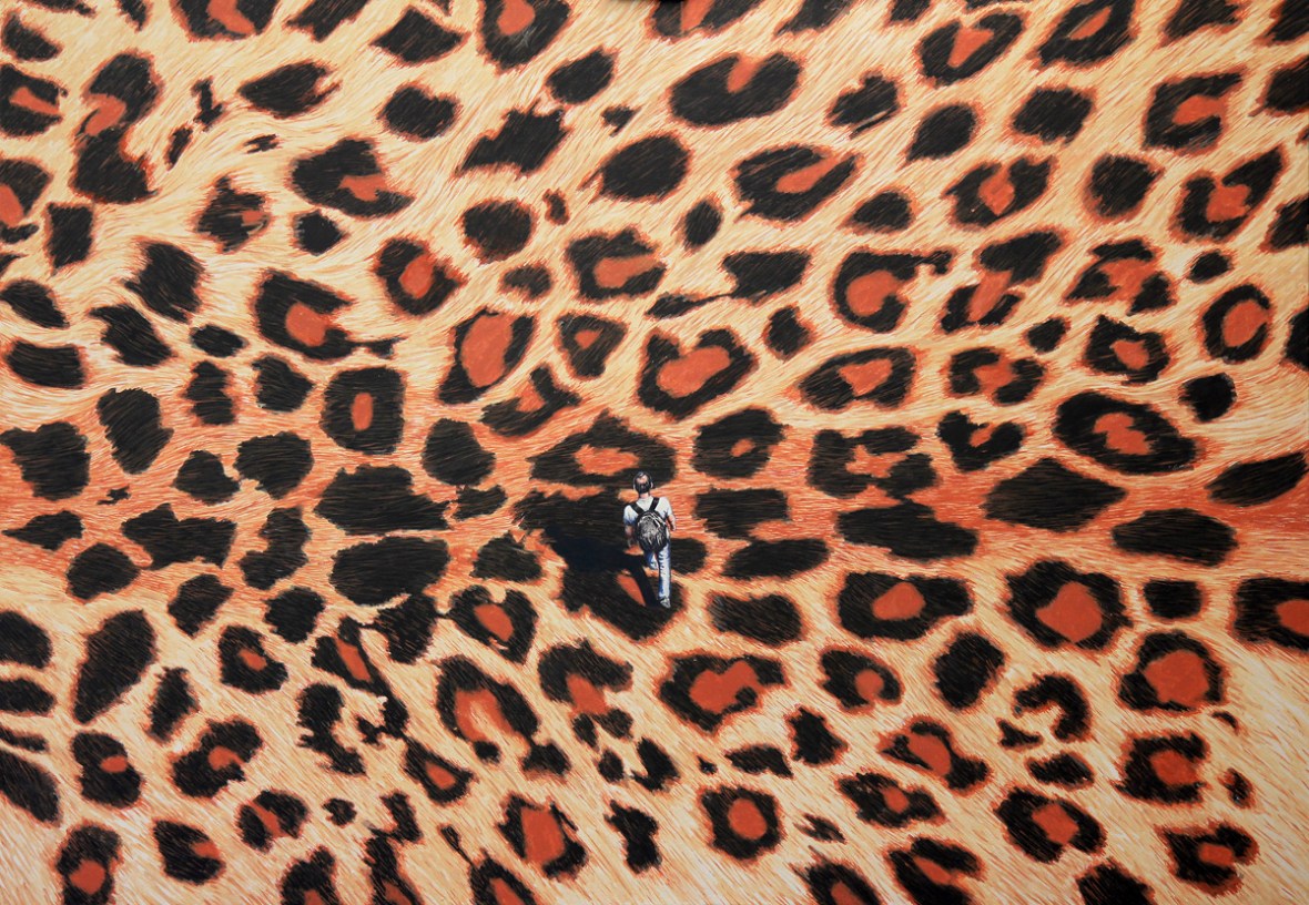 Walking on Exotic Grounds 1, Akryl, 200 x 140 cm, 2014