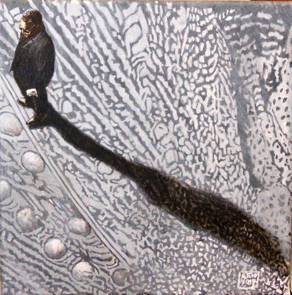 Walking on Wings 1, Akryl auf Leinwand, 30 x 30 cm, 2015